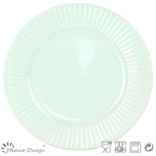 10.5" Green Ceramic Dinner Plate Manufacture